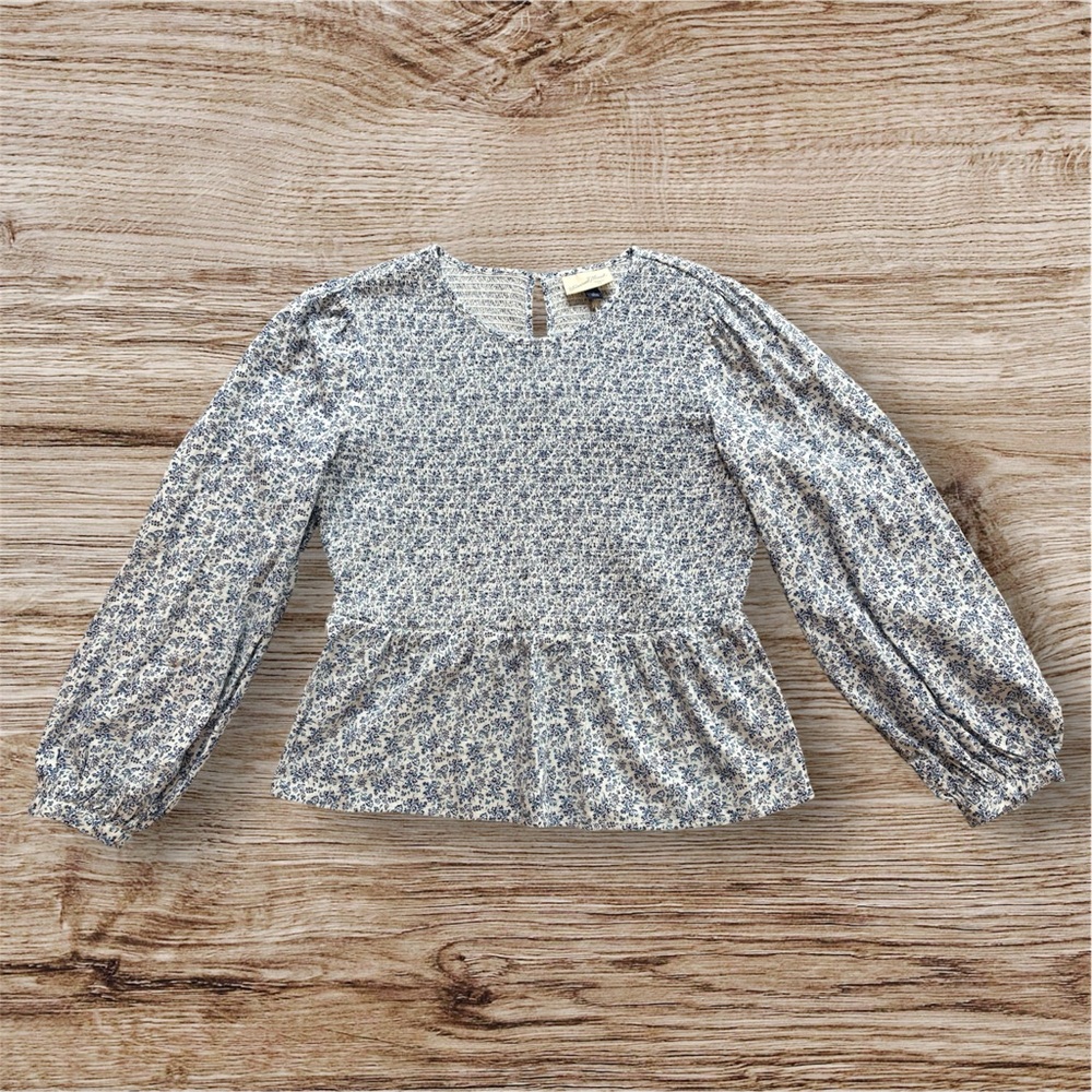 Universal Thread Blue Floral Blouse
